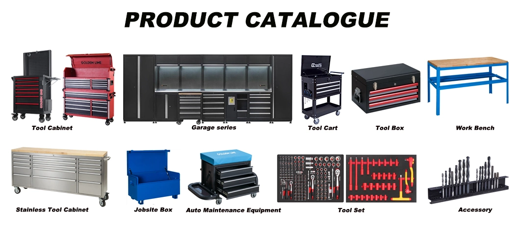 Goldenline Garage Series Large Black Metal Combined Tool Cabinets Supplier